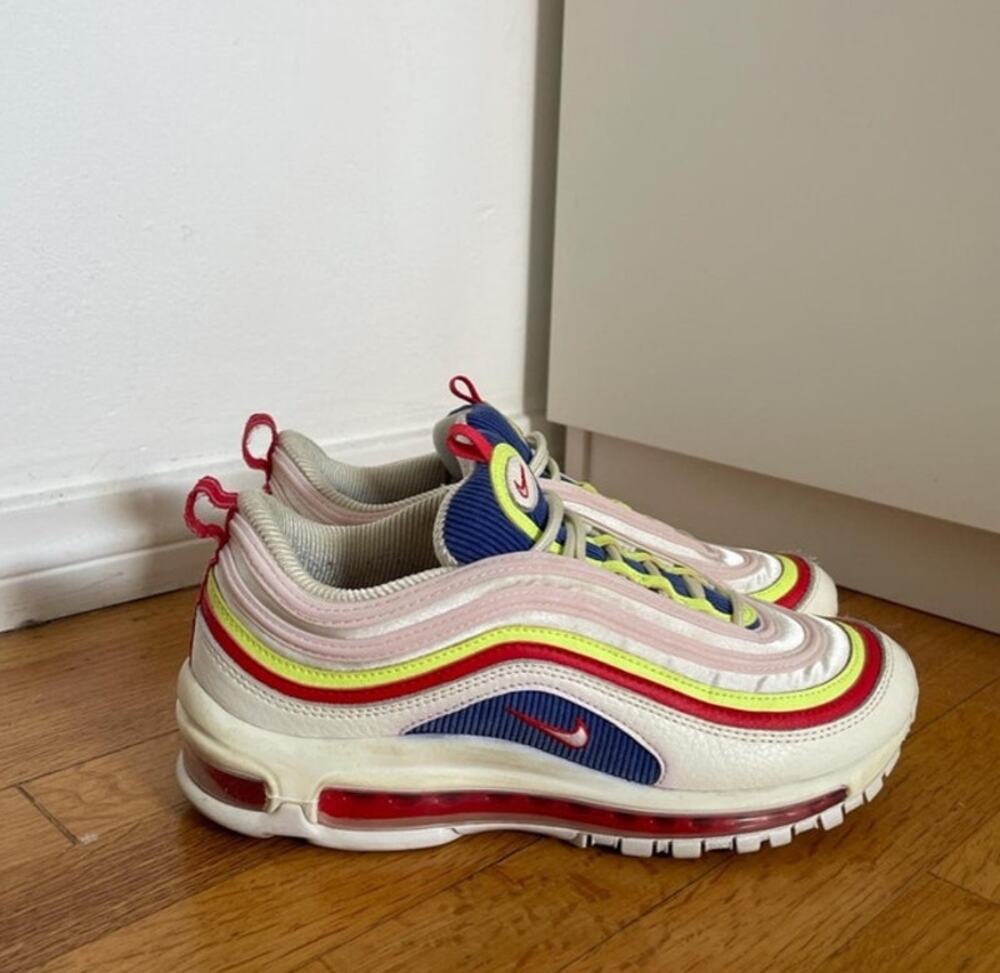 Nike Air Max 97 Corduroy White Multicolor Women's Sneakers